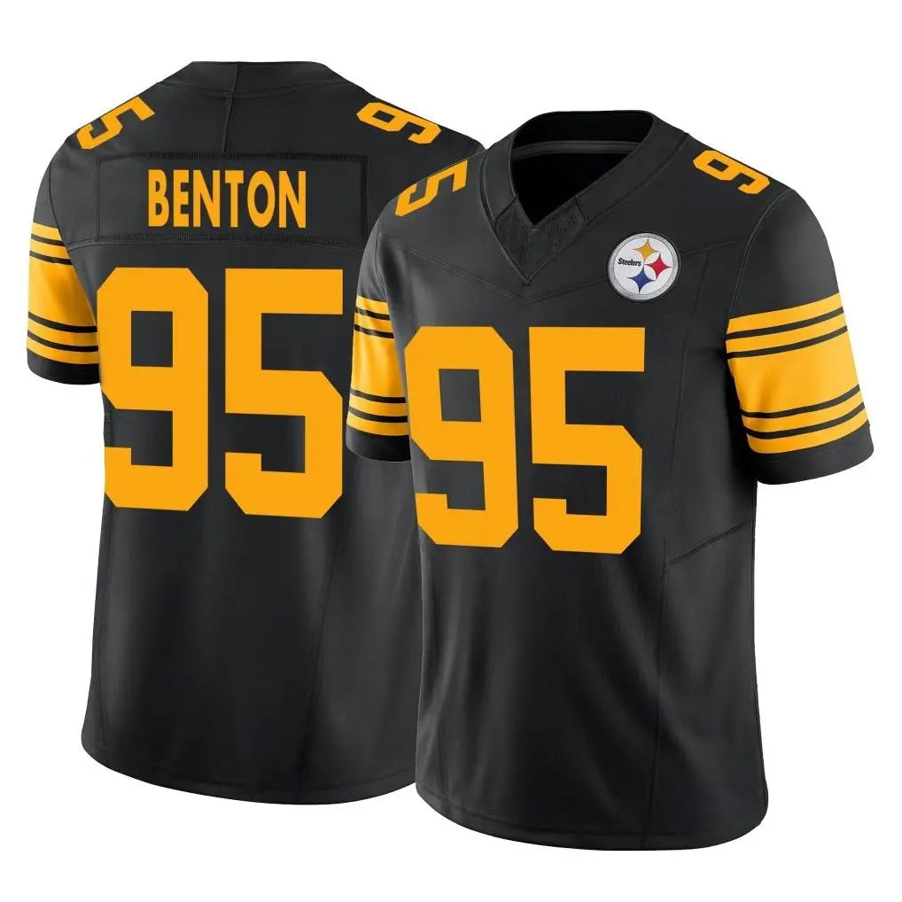 harde P.Steelers #95 Keeanu Benton Player Black Limited 2nd Alternate Vapor F.U.S.E. Home Game Stitched Jerseys