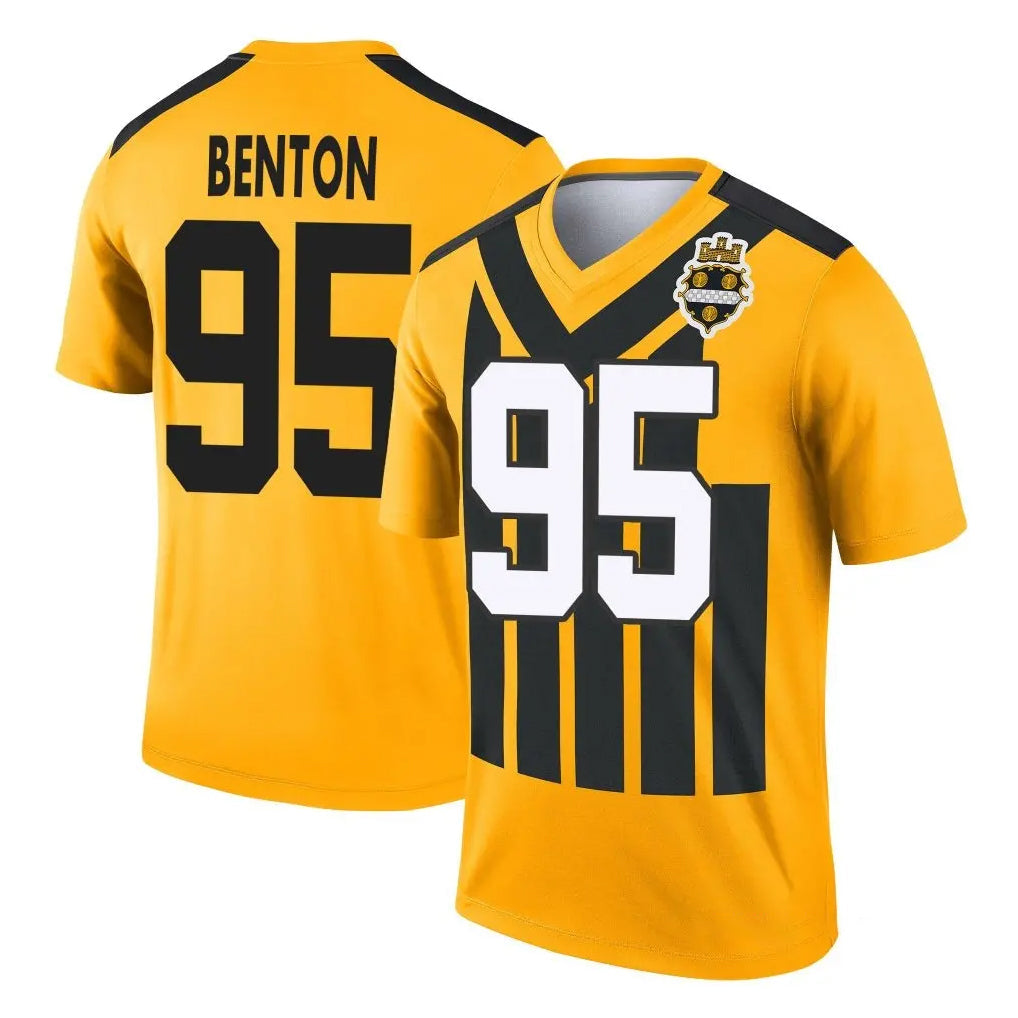 harde P.Steelers #95 Keeanu Benton Player Gold Legend Limited 1933 Throwback Performance Home Game Stitched Jerseys