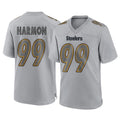 harde P.Steelers #99 Derrick Harmon Player Gray Atmosphere Fashion Home Game Stitched Jerseys
