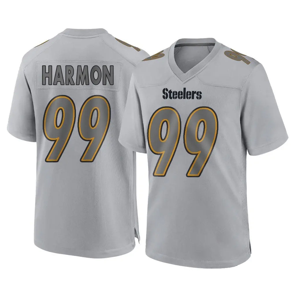 harde P.Steelers #99 Derrick Harmon Player Gray Atmosphere Fashion Home Game Stitched Jerseys
