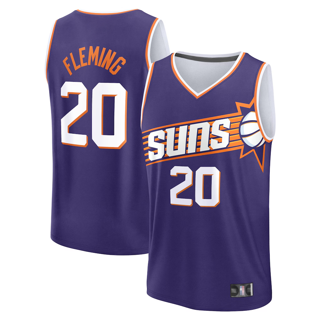 harde P.Sunss #20 Rasheer Fleming Fanatics Purple Fast Break Replica Jerseys - Icon Edition
