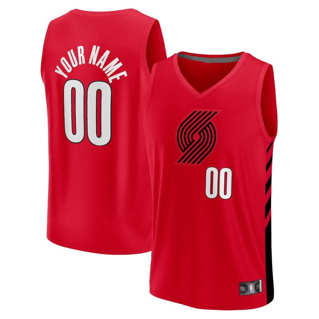 harde PT.Blazers Fanatics Red Fast Break Replica Jerseys - Statement Edition