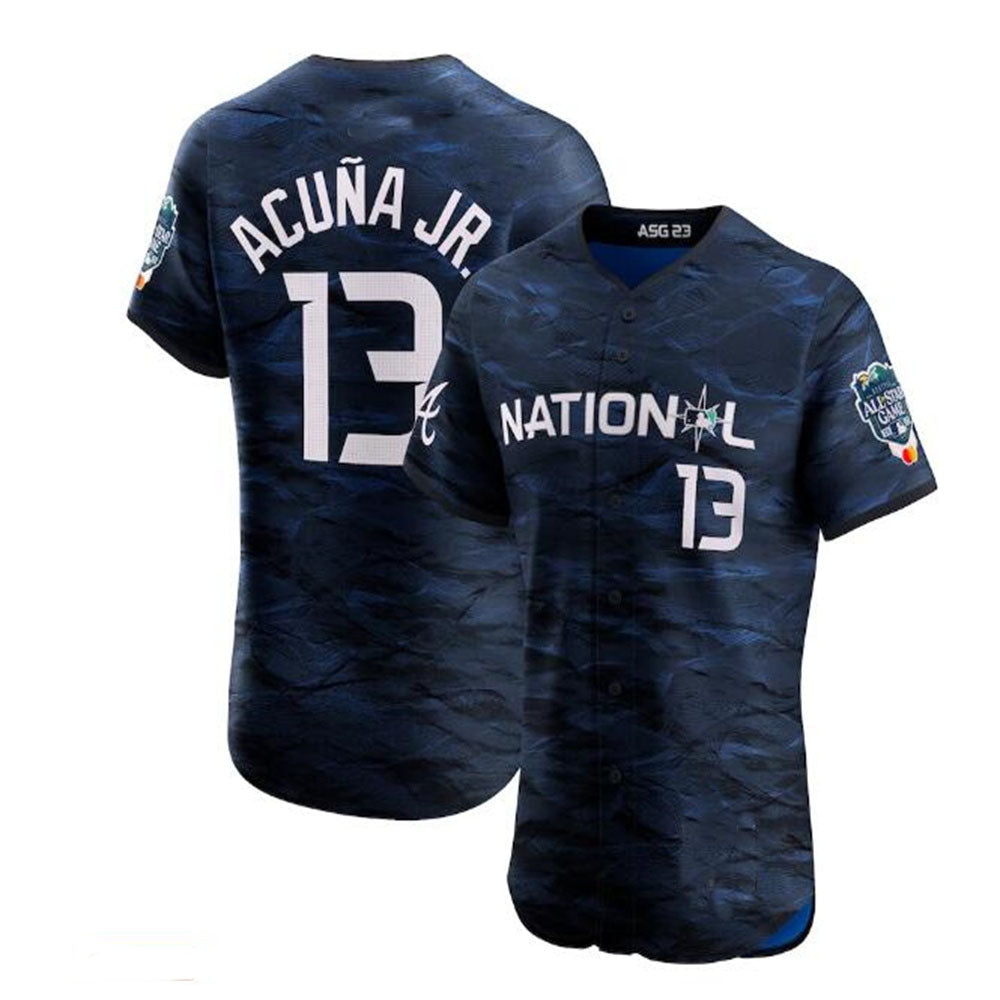 harde A.Braves #13 Ronald Acuna Jr. National League 2023 All-Star Game Vapor Premier Elite Player Jersey - Royal Personalized Jerseys