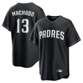 harde S.Diego Padres #13 Manny Machado Player Black Home Game Stitched Jerseys