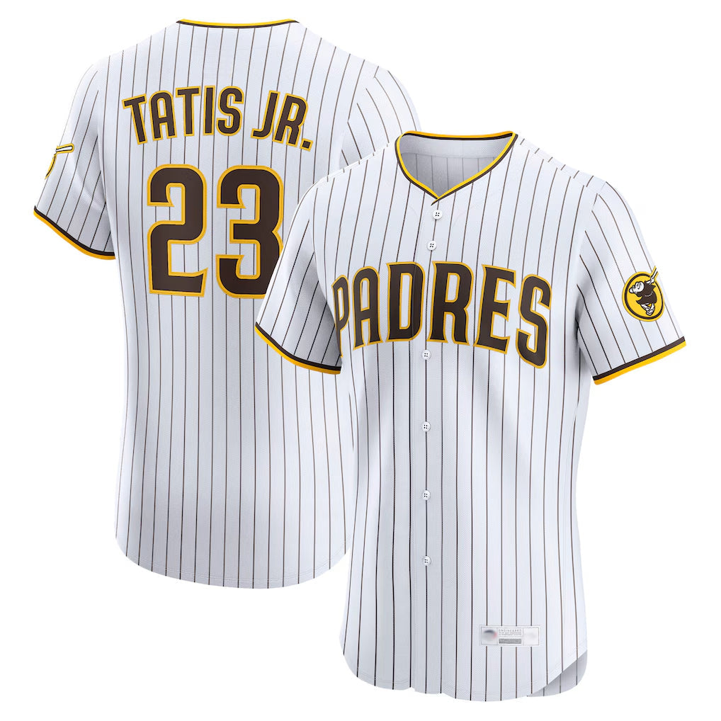 harde S.Diego Padres #23 Fernando Tatis Jr Player White Home Limited Elite Stitched Jerseys