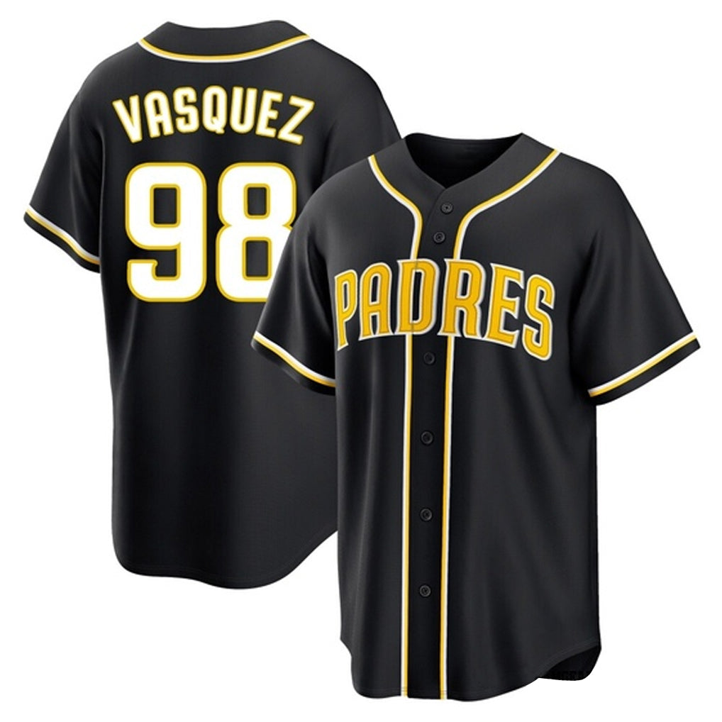 harde S.Diego Padres #98 Randy Vasquez Player Black 2026 Fashion Home Stitched Jerseys
