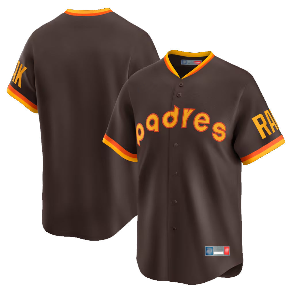harde S.Diego Padres Blank Player Brown Home Cooperstown Collection Limited Stitched Jerseys