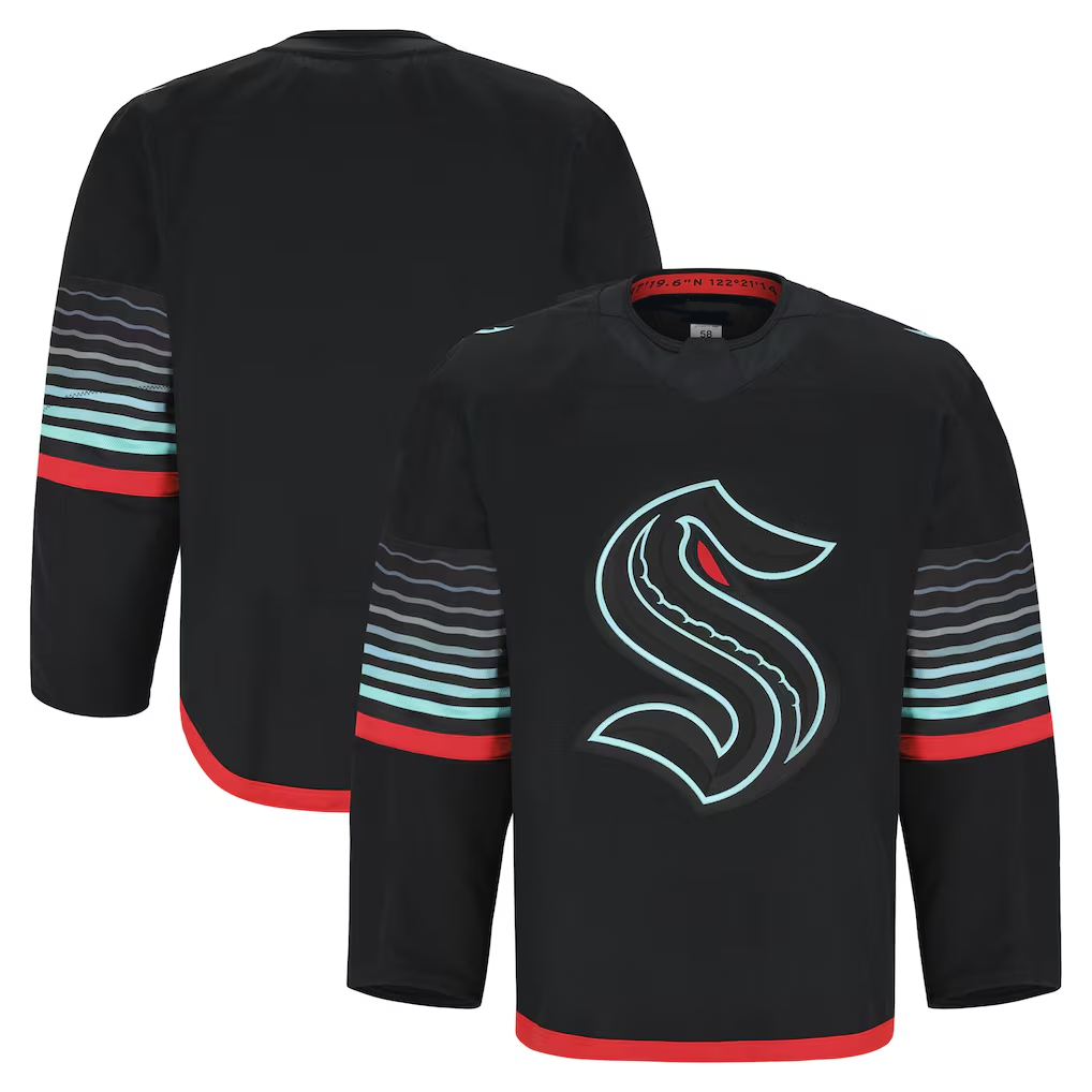 harde S.Kraken Black Alternate Authentic Pro Jerseys