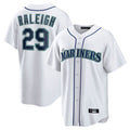 harde S.Mariners #29 Cal Raleigh Player White Home Game Stitched Jerseys