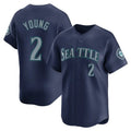 harde S.Mariners #2 Cole Young Player Navy Home Limited Stitched Jerseys