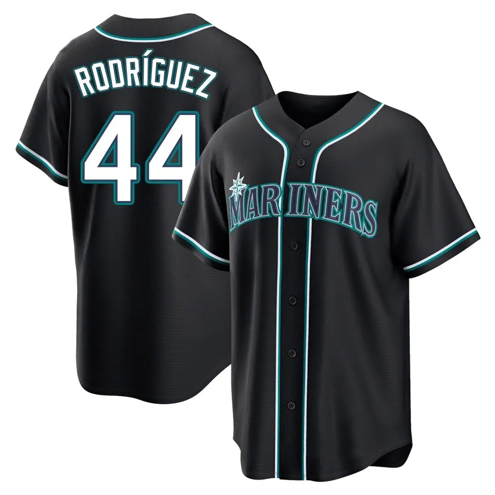 harde S.Mariners #44 Julio Rodriguez Player Black Fashion Home Limited Stitched Jerseys
