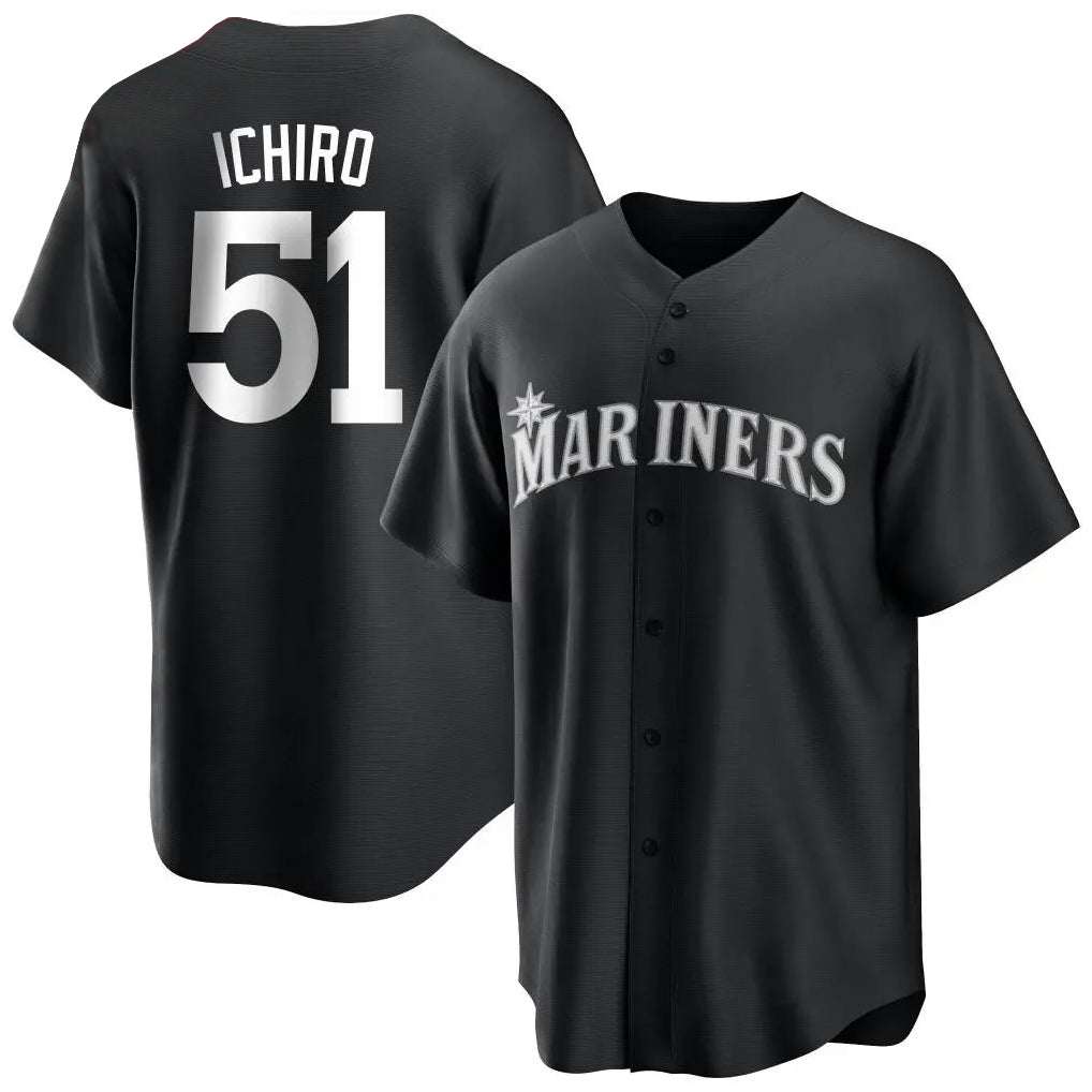 harde S.Mariners #51 Ichiro Suzuki Player Black Home Limited Stitched Jerseys