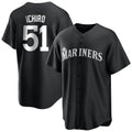 harde S.Mariners #51 Ichiro Suzuki Player Black Home Limited Stitched Jerseys