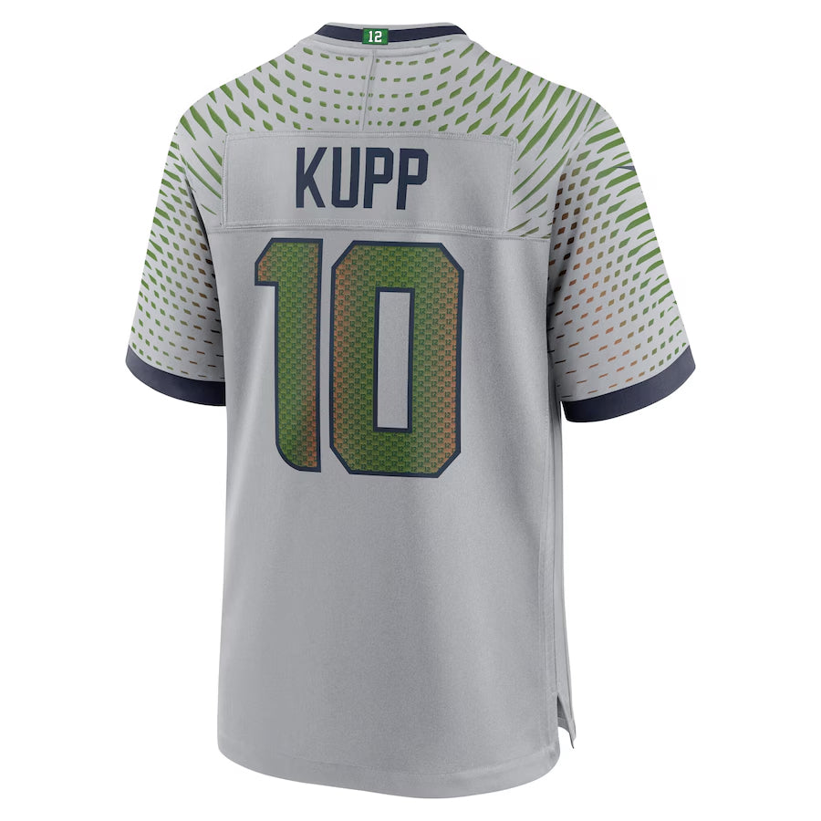 harde S.Seahawks #10 Cooper Kupp Player Gray Rivalries Collection Game Stitched Jerseys