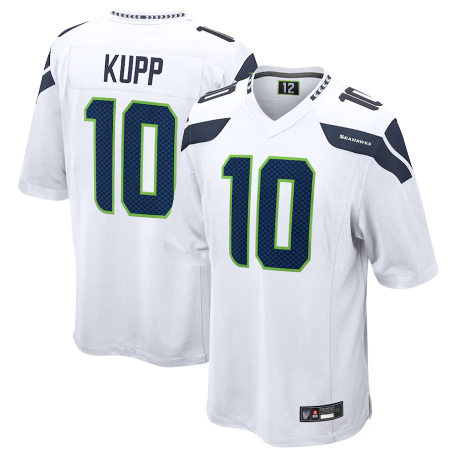 harde S.Seahawks #10 Cooper Kupp Player White Replica Game Stitched Jerseys