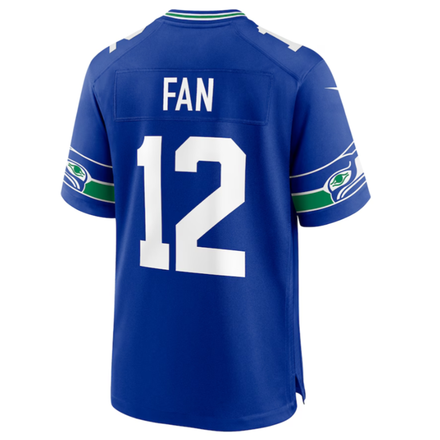 harde S.Seahawks #12 12s Royal Throwback Player Game Jersey Stitched American Stitched Jersey