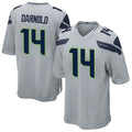 harde S.Seahawks #14 Sam Darnold Player Grey Game Football Jerseys
