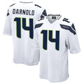 harde S.Seahawks #14 Sam Darnold Player White Home Game Football Jerseys