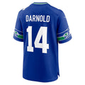 harde S.Seahawks #14 Sam Darnold Royal Alternate 2 50th Season Game Stitched Jerseys