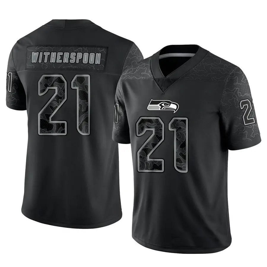 harde S.Seahawks #21 Devon Witherspoon Player Black RFLCTV Limited Stitched Jerseys