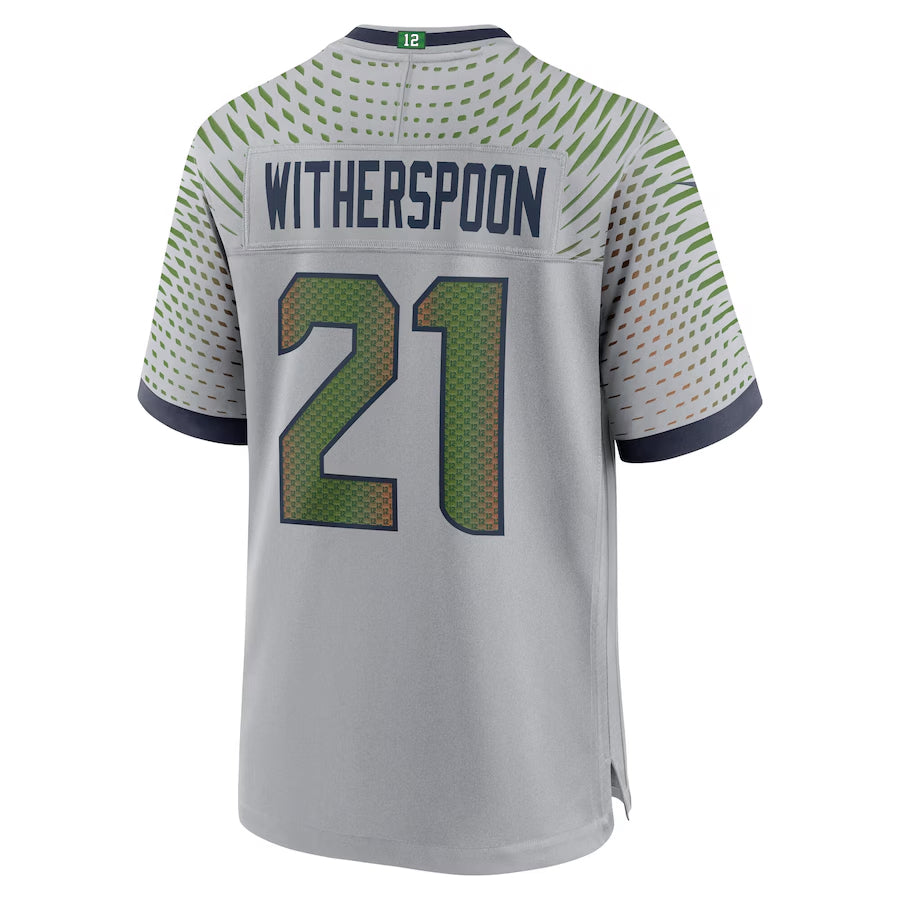 harde S.Seahawks #21 Devon Witherspoon Player Gray Rivalries Collection Game Stitched Jerseys