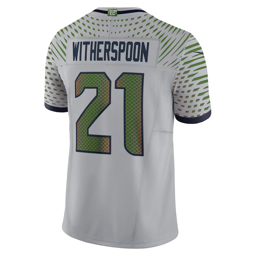 harde S.Seahawks #21 Devon Witherspoon Player Gray Rivalries Collection Limited Stitched Jerseys