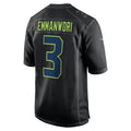 harde S.Seahawks #3 Nick Emmanwori Black Fashion Game Jersey