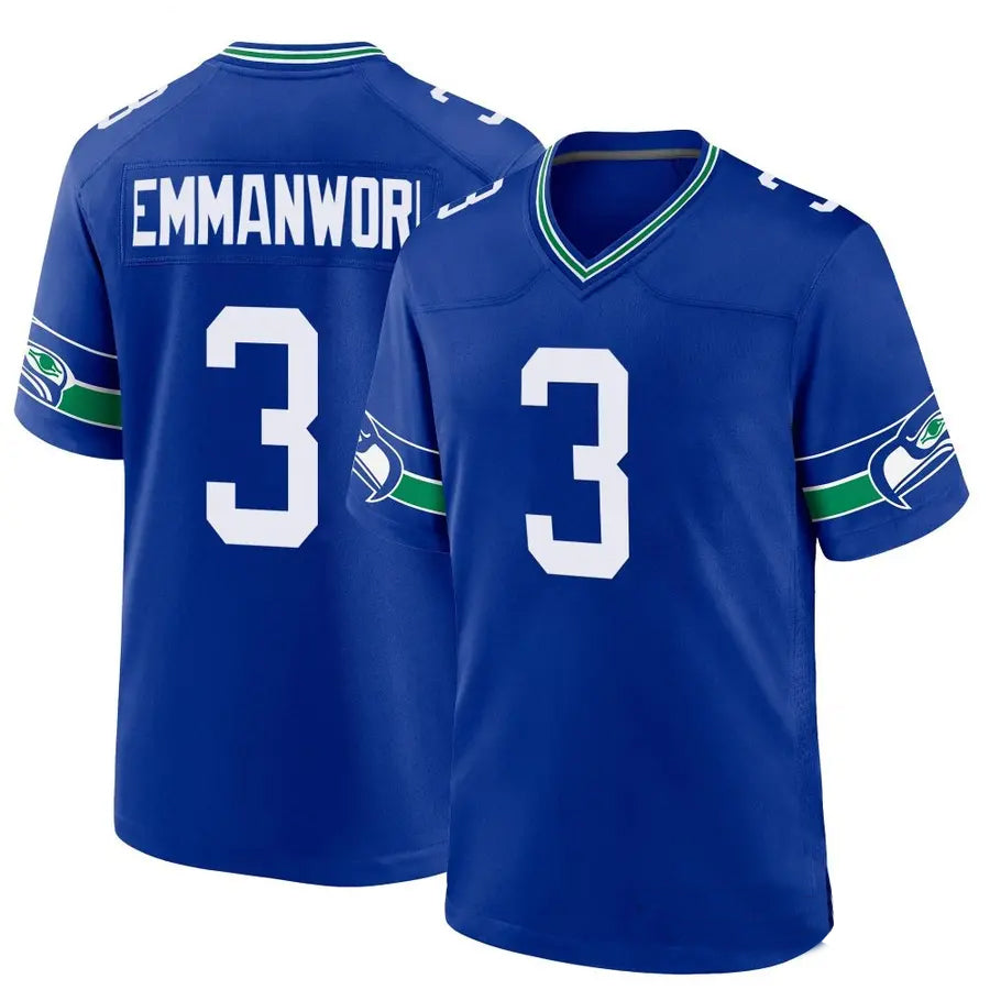 harde S.Seahawks #3 Nick Emmanwori Player Royal Game Stitched Jerseys