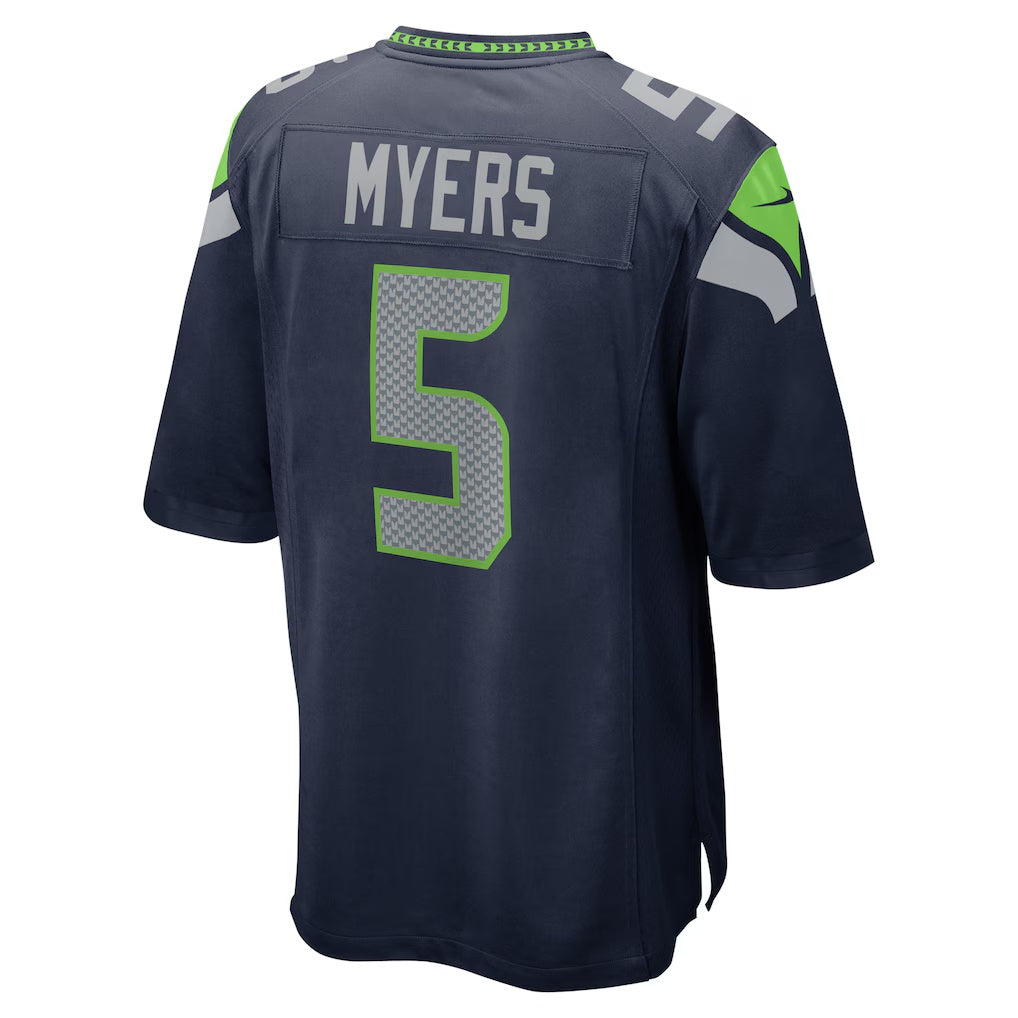 harde S.Seahawks #5 Jason Myers Game College Navy Stitched Jerseys