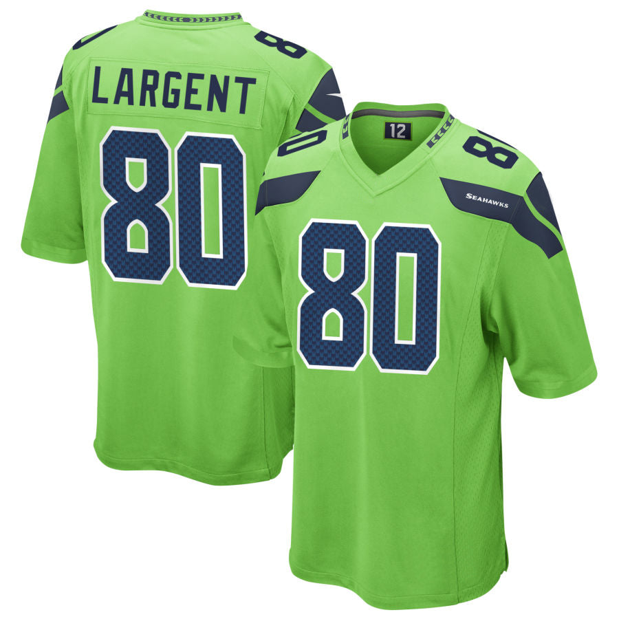 harde S.Seahawks #80 Steve Largent Player Green Game Stitched Jerseys