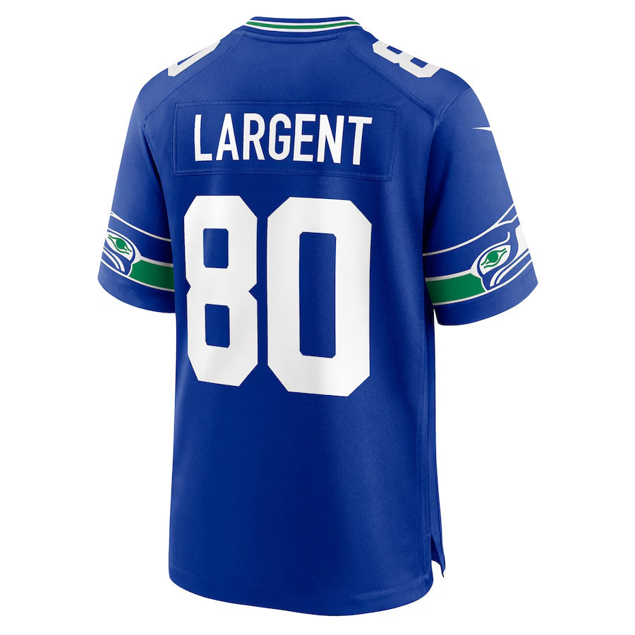 harde S.Seahawks #80 Steve Largent Player Royal Game Stitched Jerseys