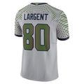 harde S.Seahawks #80 Steve Largent Player Wolf Gray Rivalries Collection Limited Stitched Jerseys