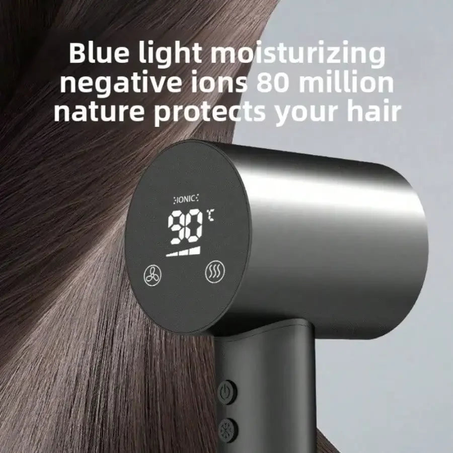 Professional Salon Ionic Hair Dryer, Touch Screen High Power Low Noise Fast Drying Blow Dryer For Barber & Home Use