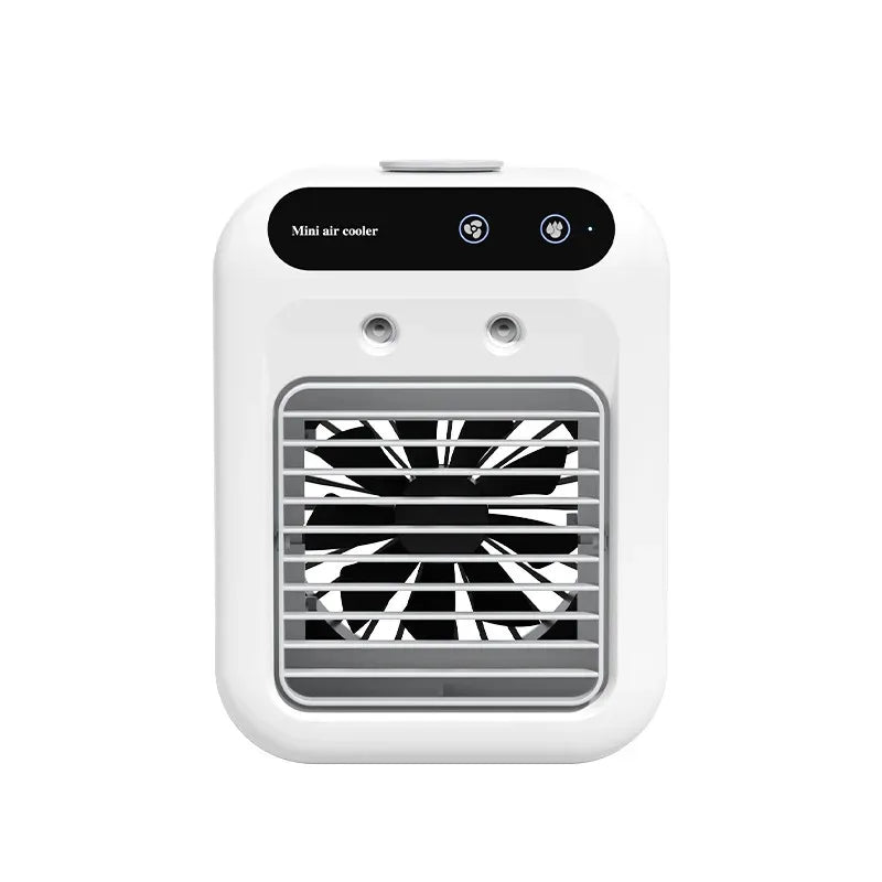 Mini Mute Air Conditioning Fan Portable Desktop Air Cooler with Humidification USB Rechargeable for Household Home Office