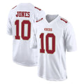 harde SF.49ers #10 Mac Jones Player White Fashion Home Game Stitched Jerseys