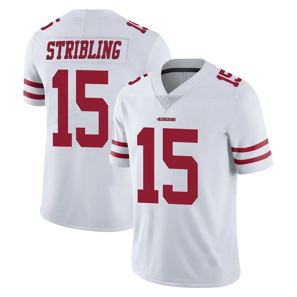 harde SF.49ers #15 De'Zhaun Stribling Player White Limited Vapor Untouchable Home Game Stitched Jerseys