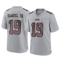 harde SF.49ers #19 Deebo Samuel Sr. Player Gray Atmosphere Fashion Home Game Stitched Jerseys