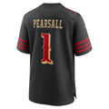 harde SF.49ers #1 Ricky Pearsall Player Black Rivalries Collection Game Stitched Jerseys