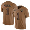 harde SF.49ers #1 Ricky Pearsall Player Brown Salute To Service Limited Stitched Jerseys