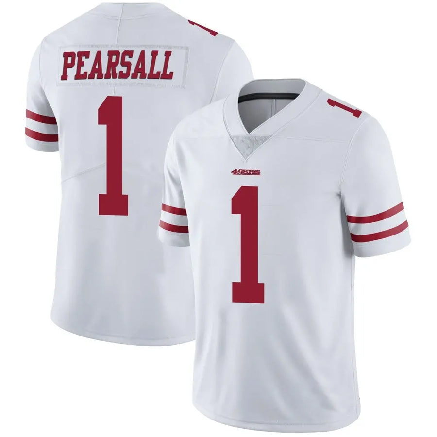 harde SF.49ers #1 Ricky Pearsall Player White Vapor Limited Game Stitched Jerseys