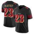 harde SF.49ers #23 Christian McCaffrey Player Rivalries Collection Vapor Limited Black  Stitched Jerseys