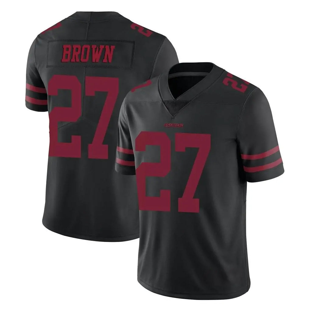 harde SF.49ers #27 Ji'Ayir Brown Player Black Alternate Limited Vapor Untouchable Home Game Stitched Jerseys