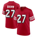 harde SF.49ers #27 Ji'Ayir Brown Player Red Limited Alternate Home Game Stitched Jerseys