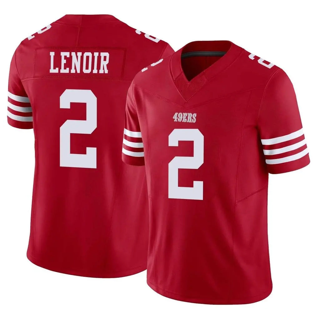 harde SF.49ers #2 Deommodore Lenoir Player Red Limited Vapor F.U.S.E. Home Game Stitched Jerseys