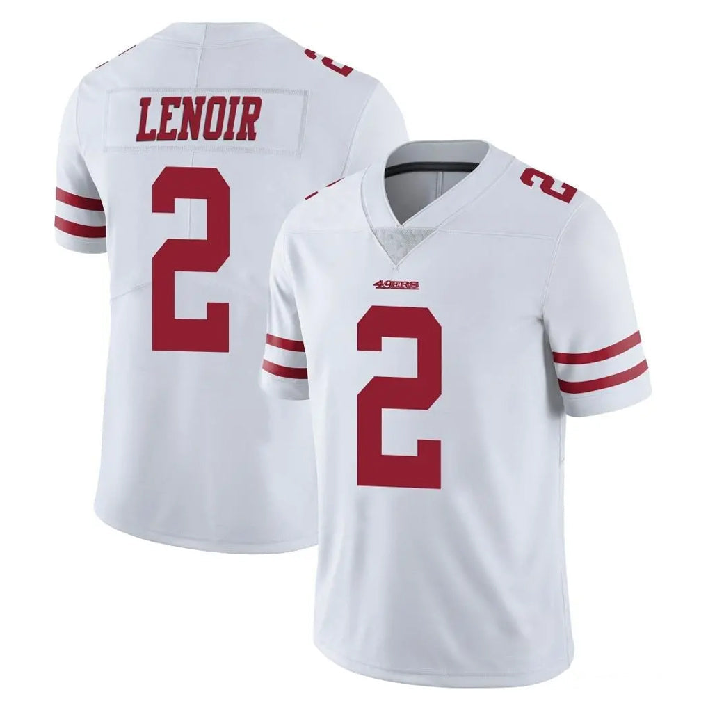 harde SF.49ers #2 Deommodore Lenoir Player White Limited Vapor Untouchable Home Game Stitched Jerseys