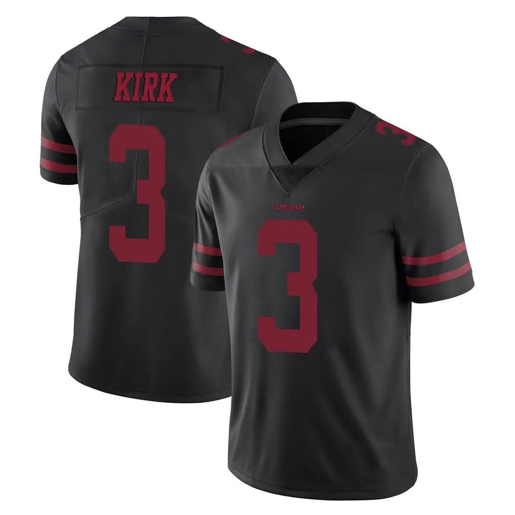 harde SF.49ers #3 Christian Kirk Player Black Alternate Limited Vapor Untouchable Home Game Stitched Jerseys