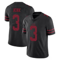 harde SF.49ers #3 Christian Kirk Player Black Alternate Limited Vapor Untouchable Home Game Stitched Jerseys