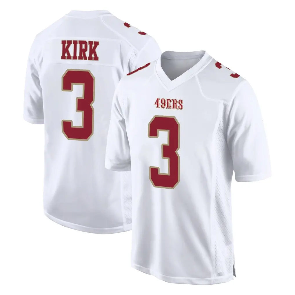 harde SF.49ers #3 Christian Kirk Player White Fashion Home Game Stitched Jerseys