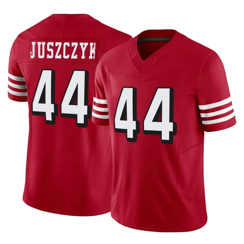 harde SF.49ers #44 Kyle Juszczyk Player Red Limited Alternate Vapor F.U.S.E. Home Game Stitched Jerseys