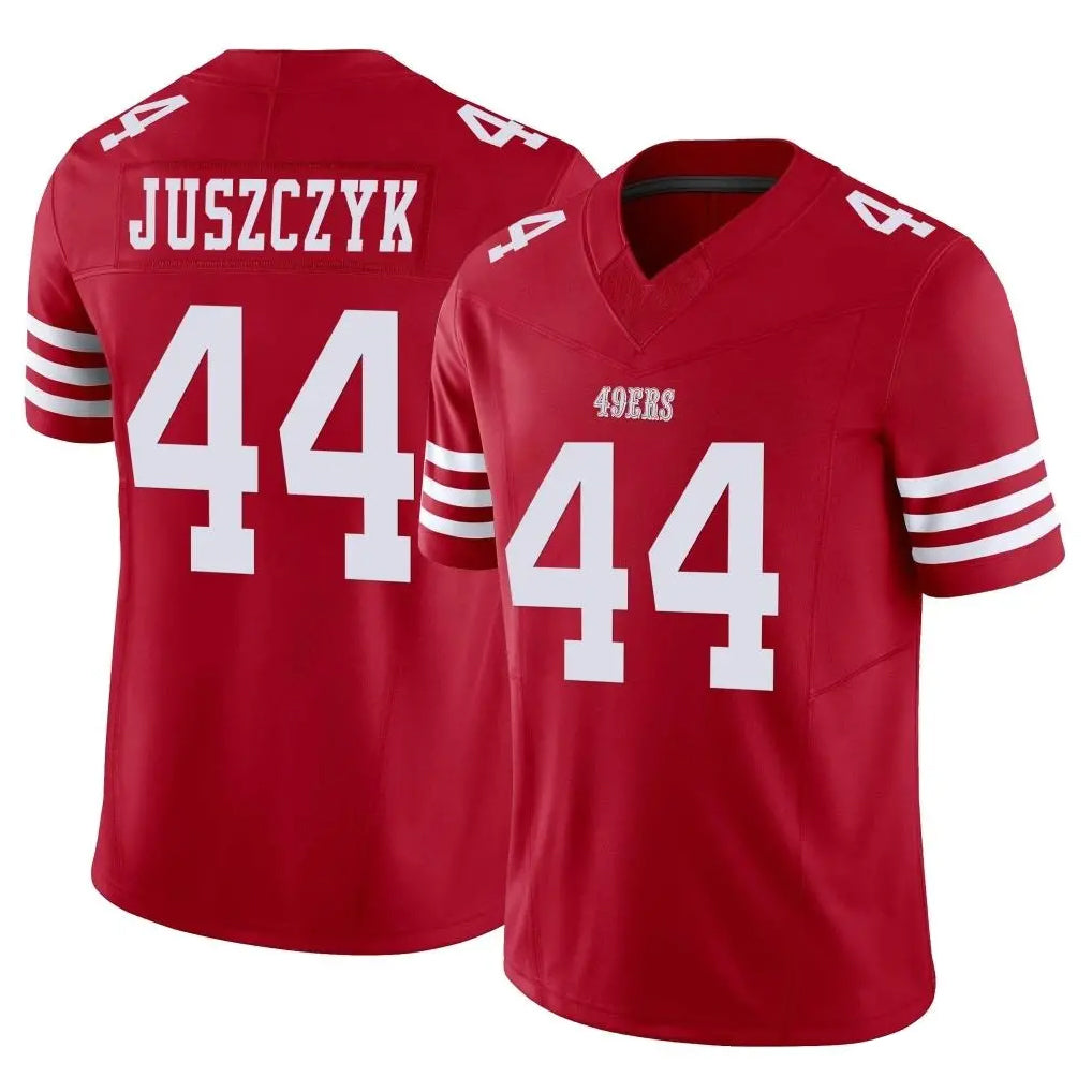 harde SF.49ers #44 Kyle Juszczyk Player Red Limited Vapor F.U.S.E. Home Game Stitched Jerseys